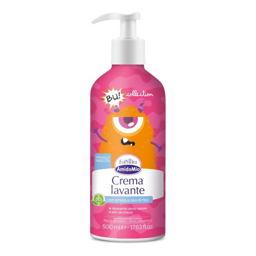 Euphidra AmidoMio Crema Lavante 500ml - Detergente per Bambini con Amido e Olio di Riso