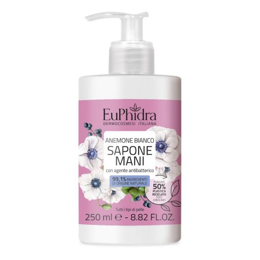 Euphidra Sapone Liquido Mani Anemone Bianco - Igiene e idratazione in 250ml