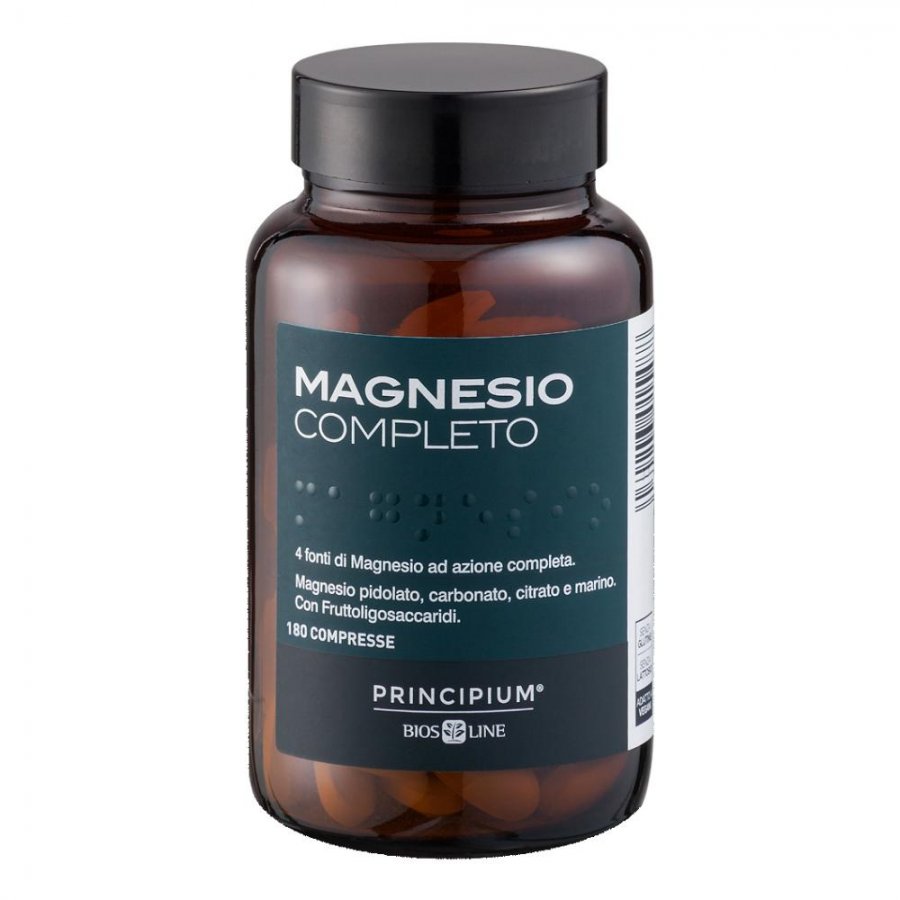 Principium Magnesio Completo 180 Compresse - Integratore di Magnesio da 4 Fonti