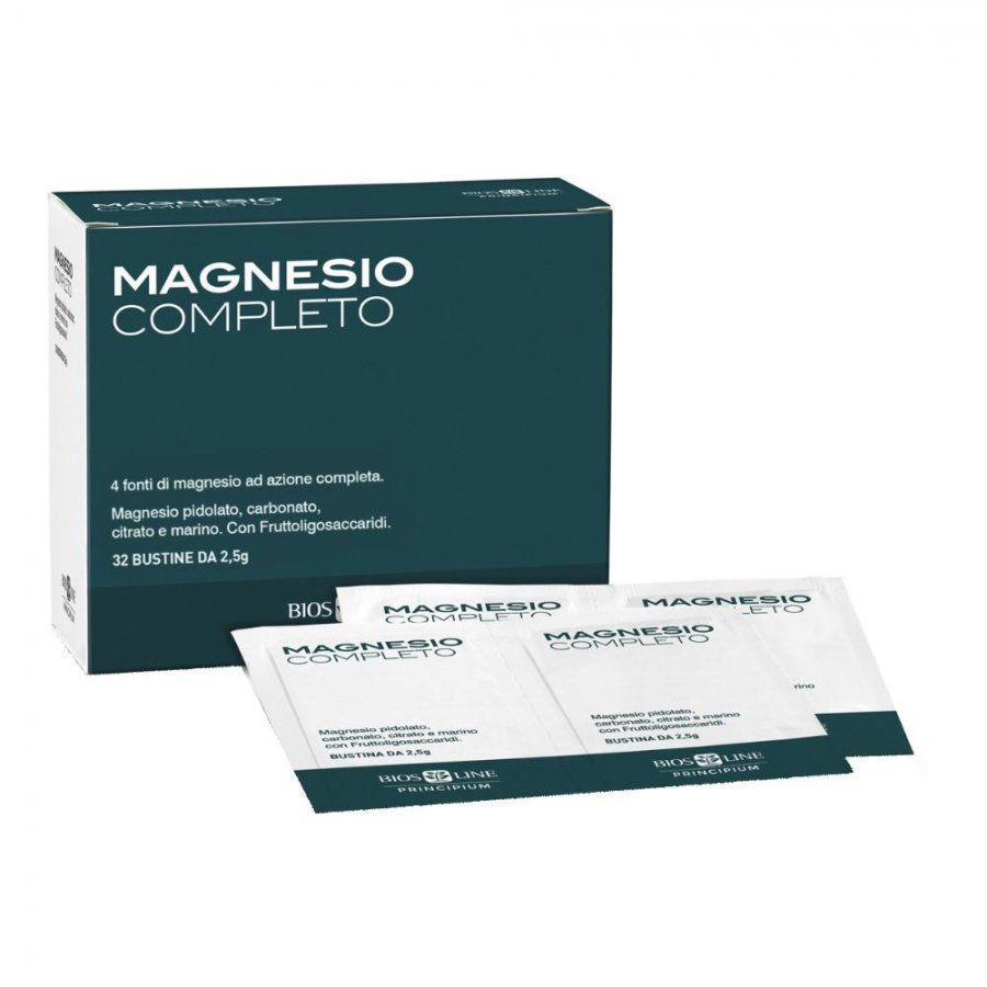 Principium Magnesio Completo 32 Bustine - Integratore di Magnesio da 4 Fonti Diverse