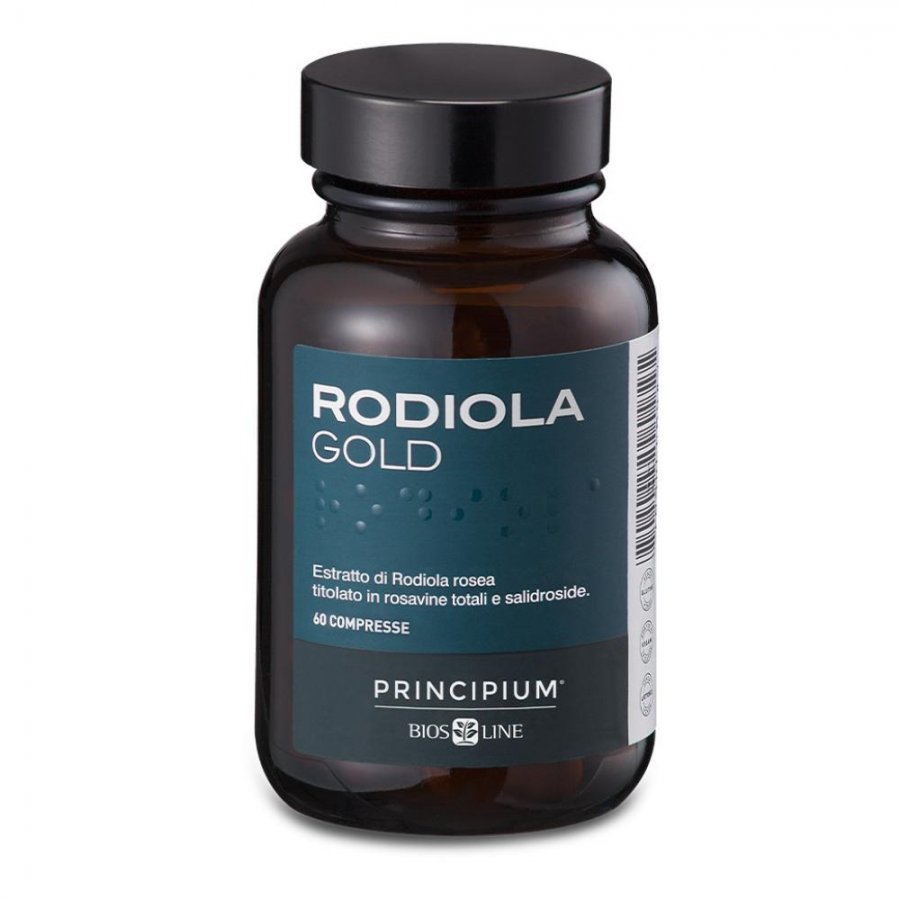 Principium Rodiola Gold 60 Compresse - Bios Line Integratore di Rhodiola Rosea