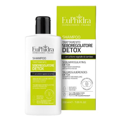 Euphidra Shampoo Seboregolatore 200ml - Trattamento Professionale per Cuoio Capelluto Oleoso