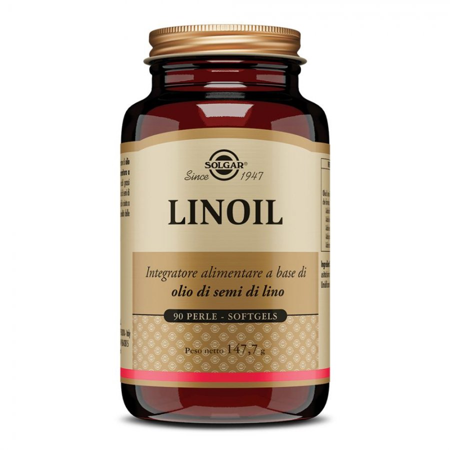 Solgar Linoil 90 Perle Softgels - Integratore di Olio di Semi di Lino