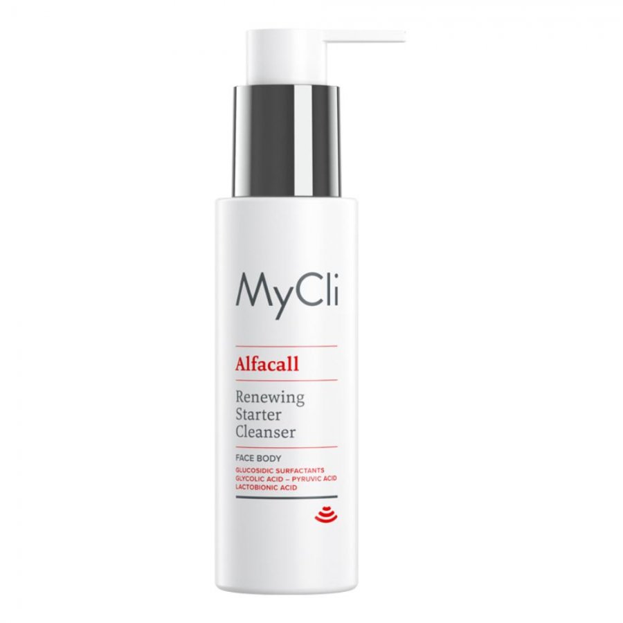 MyCli Alfacall Detergente Starter Rinnovatore 100ml - Gel Detergente Esfoliante Anti-aging per Pelle Rinnovata