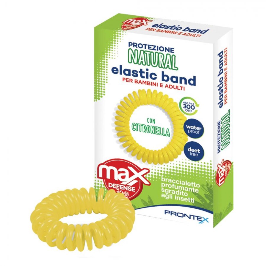 Prontex Max Defense Elastic Band Braccialetto Repellente Insetti, 1 Pezzo - Protezione Efficace e Stile Contro Gli Insetti