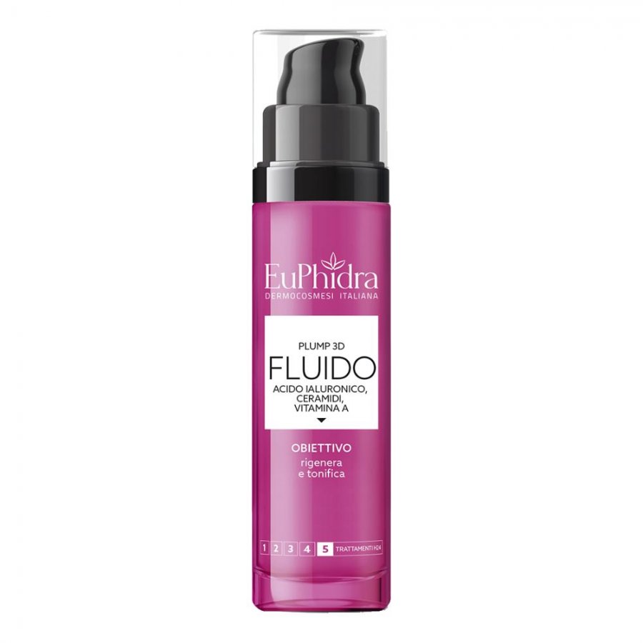 Euphidra Plump 3D Fluido Acido Ialuronico 50ml - Fluido Rigenerante Anti-Age con Acido Ialuronico