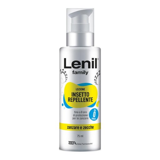Lenil Family Lozione Insettorepellente 75ml - Protezione Duratura Contro Zanzare e Zecche