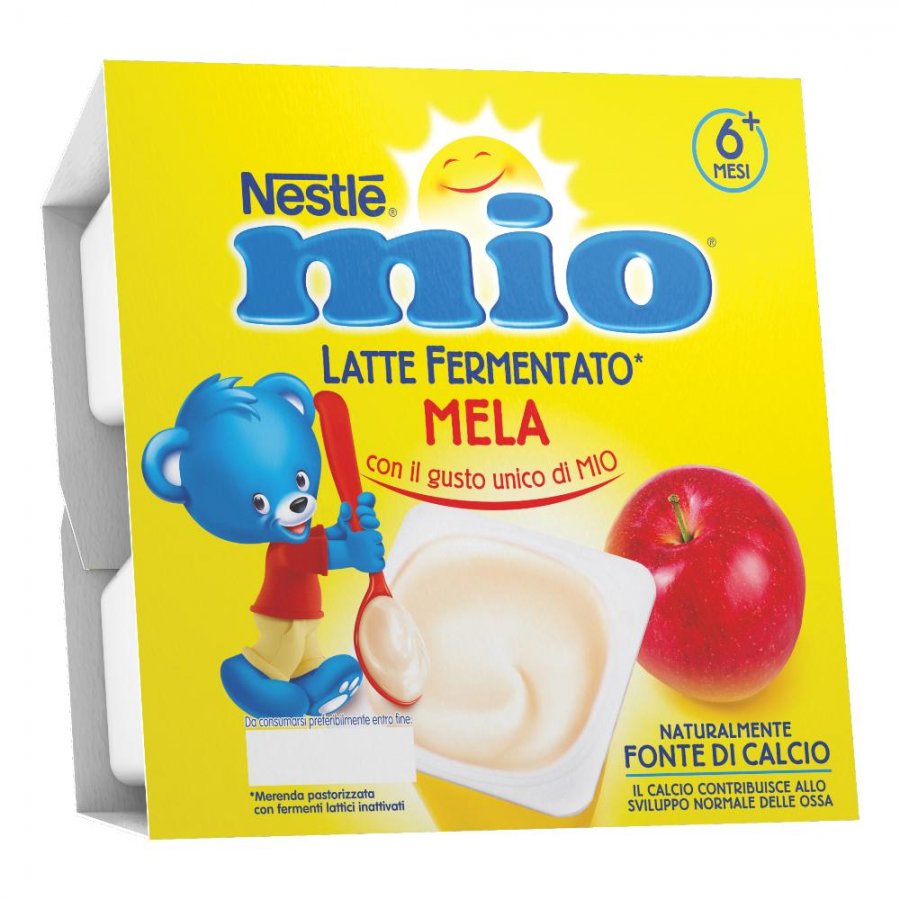 Nestlé Mio Yogurt e Frutta Gusto Mela 4x100g - Snack Sano e Gustoso per Bambini