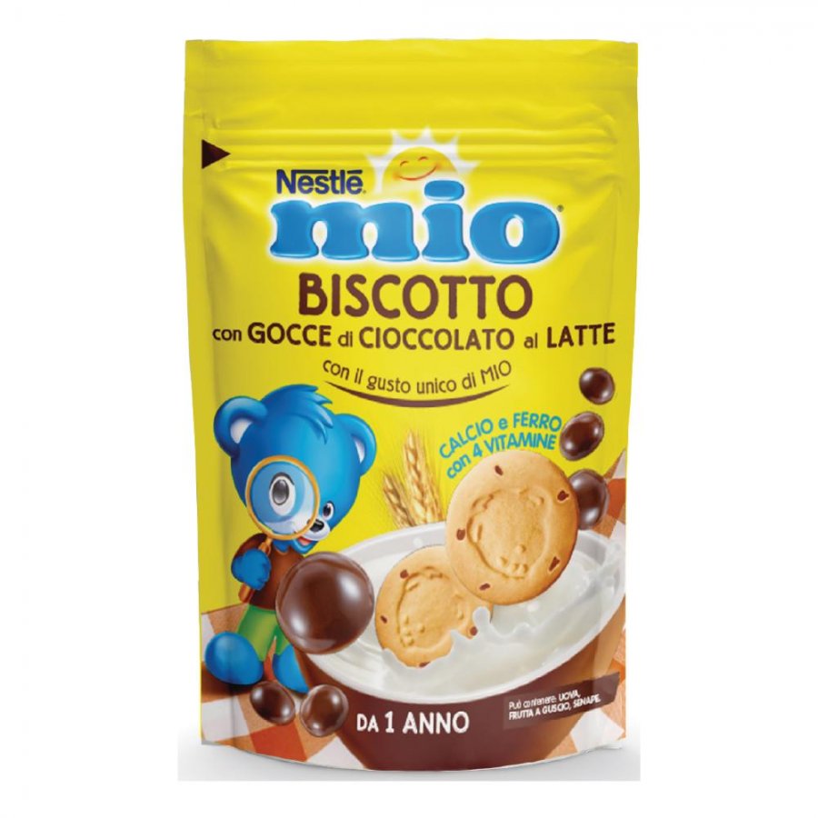 Nestlé Mio Biscotto Gocce Cioccolato Al Latte 150g - Snack Goloso per una Pausa Saporita
