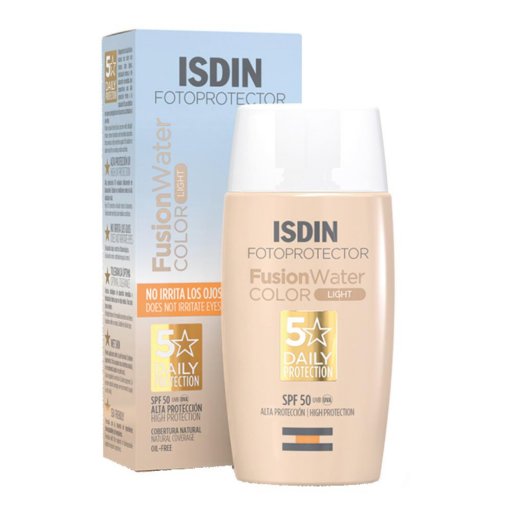 Isdin Fusion Water Color Light 50ml SPF50 - Fotoprotezione Colorata Ultraleggera