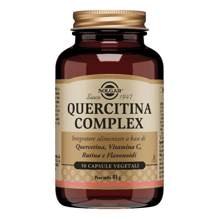 Solgar - Quercitina Complex 50 Capsule Vegetali - Integratore Antiossidante Naturale