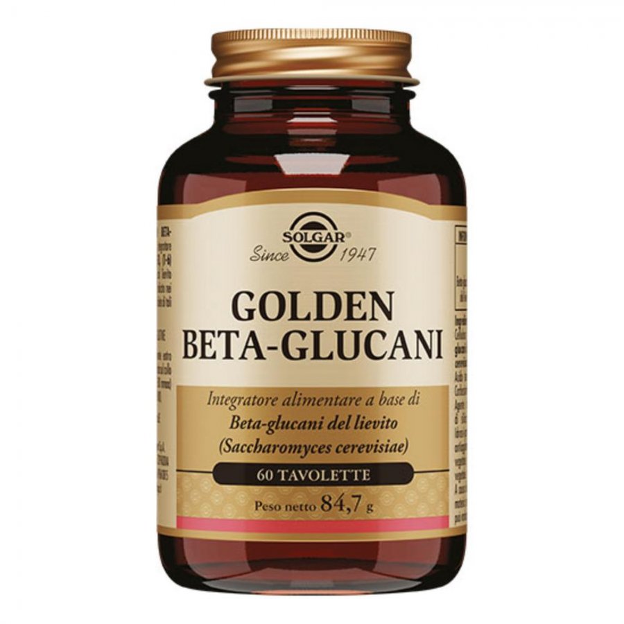 Solgar - Golden Beta-Glucani 60 Tavolette per il Sistema Immunitario e il Benessere Generale