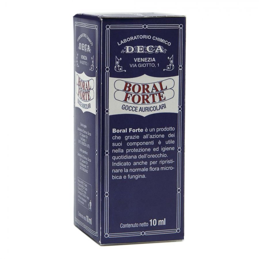 Deca - Boral Forte 10 ml Gocce Auricolari per Protezione e Igiene dell'Orecchio