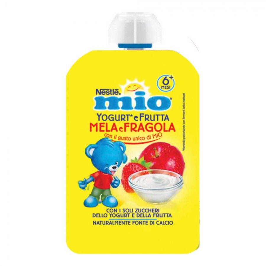 Nestlé Mio Yogurt e Frutta Mela e Fragola 100g - Snack per Bambini