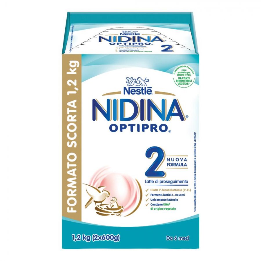Nestlé - Nidina Optipro 2 1200g - Latte di Proseguimento in Polvere