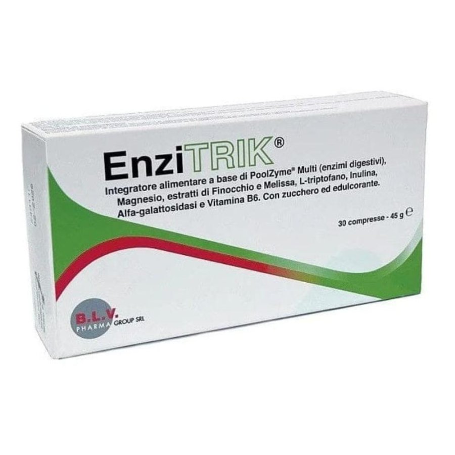 EnziTRIK Integratore digestivo, 30 compresse masticabili