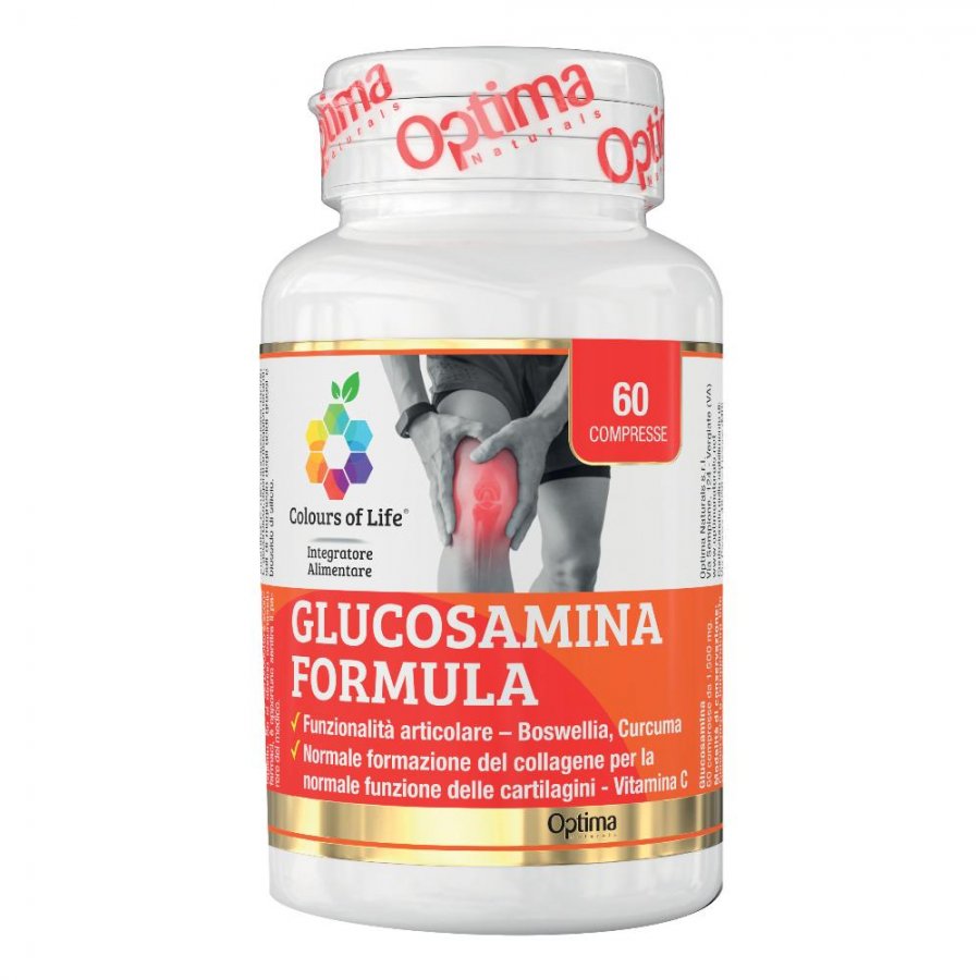 olours of Life Glucosamina con Resina di Boswellia - 60 Capsule 