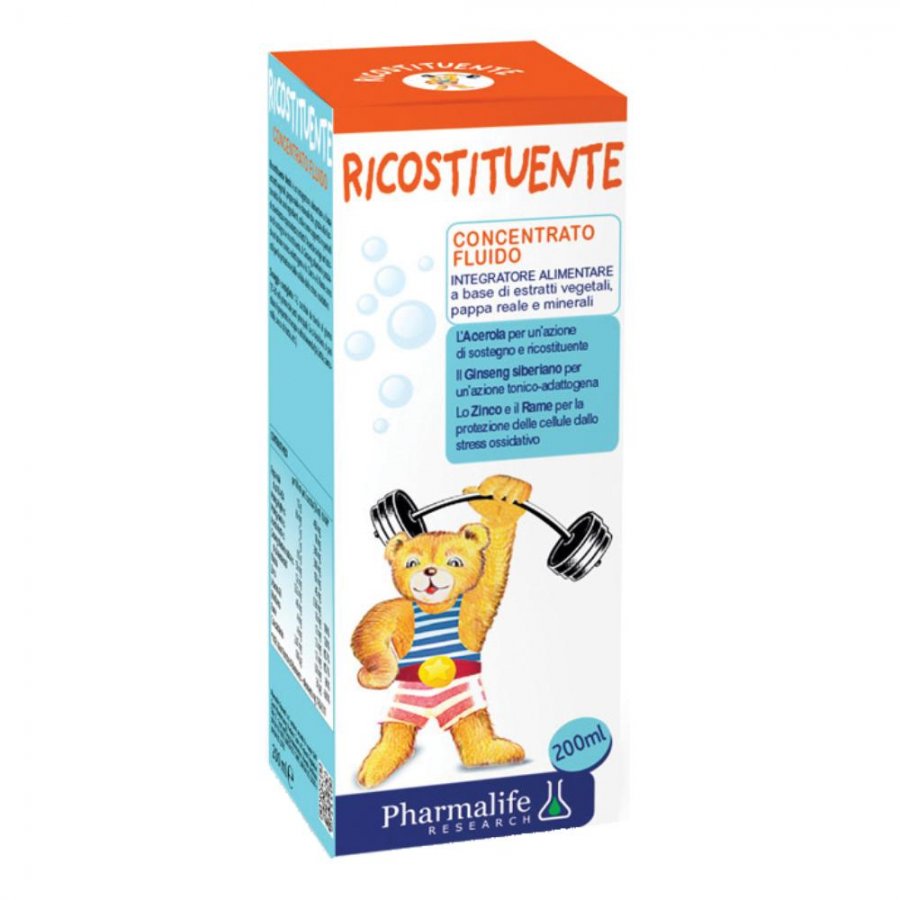 Ricostituente Concentrato Fluido 200ml - Integratore Alimentare con Pappa Reale, Moringa e Ginseng Siberiano