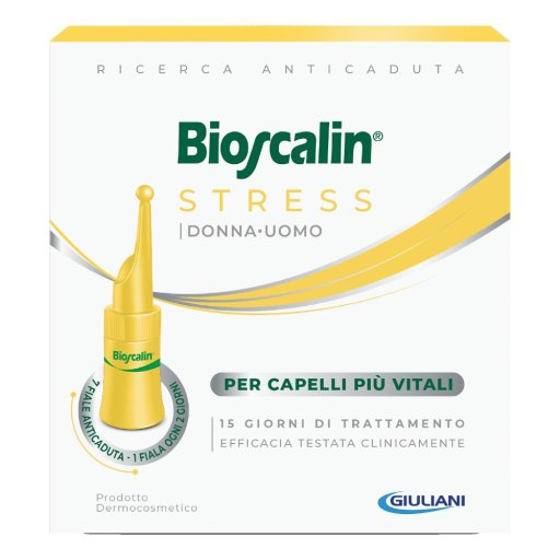 Bioscalin Stress Anticaduta Fiale Trattamento Uomo Donna, 7 fiale monodose