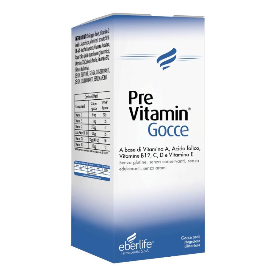 Eberlife, PreVitamin Gocce, 7,5 ml