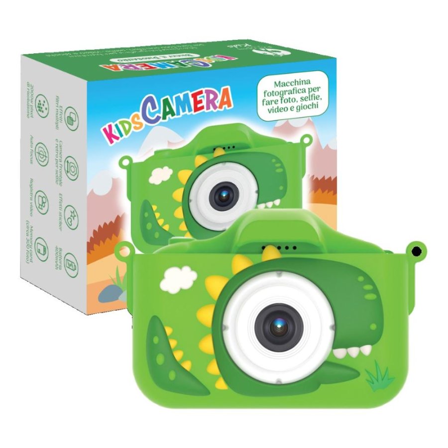 Kids Camera Bricky Dinosauro