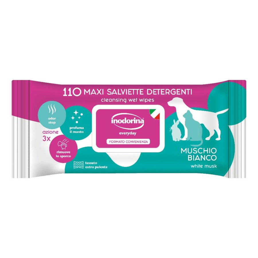 INODORINA REFRESH SALVIETTE MUSCHIO BIANCO 110PZ