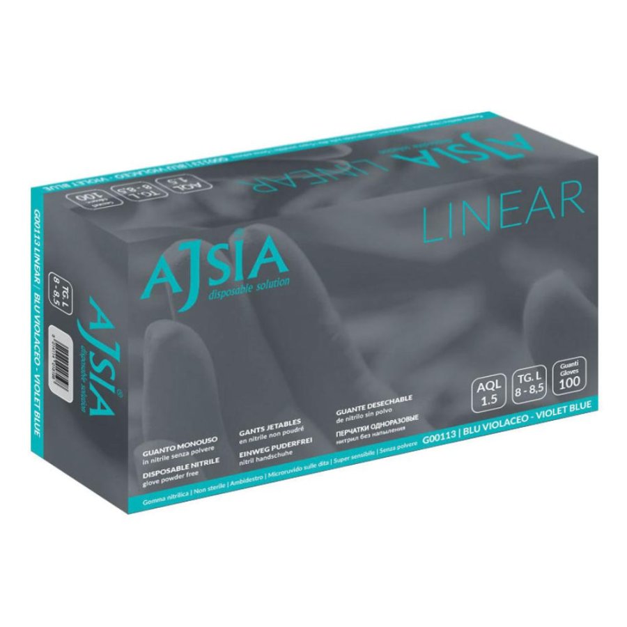 AJSIA Guanti NITRILE L 100pz