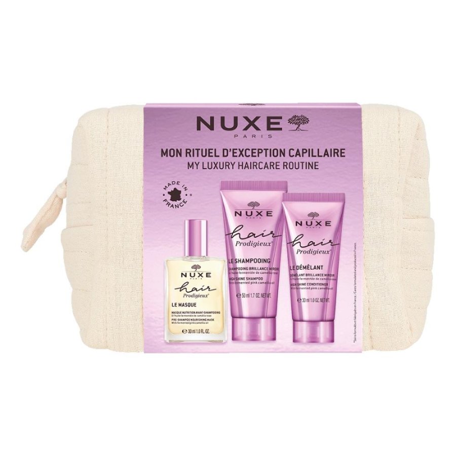 Nuxe Hair Prodigieux Pochette Kit Haircare Travel Size, 3 pezzi Nuxe Hair Prodigieux Pochette Kit Haircare Travel Size, 3 pezzi