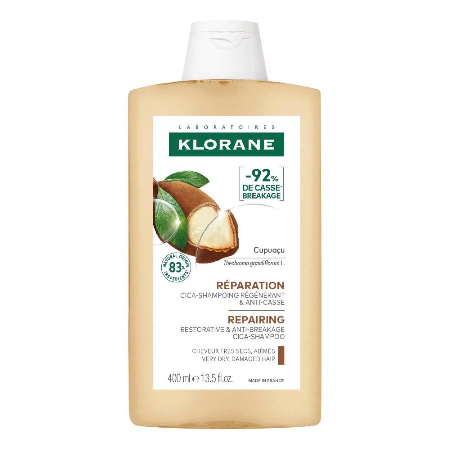 Klorane Cupua&ccedil;u BIO Shampoo Riparatore, 400 ml