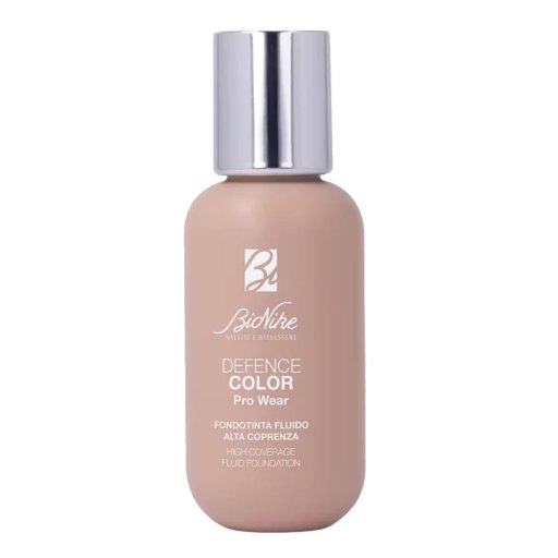 BioNike Defence Color Pro Wear Fondotinta Fluido Alta Coprenza 01 Ivoire, 50 ml