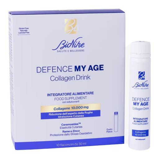 Bionike Defence My Age Collagen Drink, 10 Flaconcini x 30 ml Bionike Defence My Age Collagen Drink, 10 Flaconcini x 30 ml