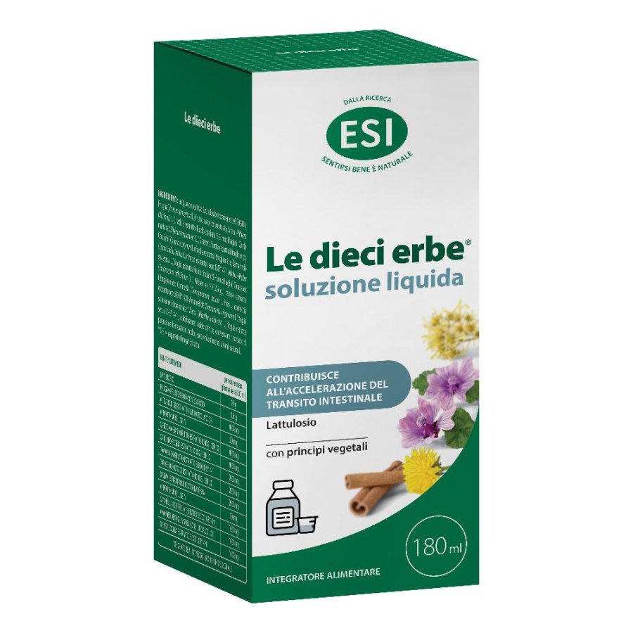 ESI Le Dieci Erbe Lattulosio Soluzione Liquida, 180 ml