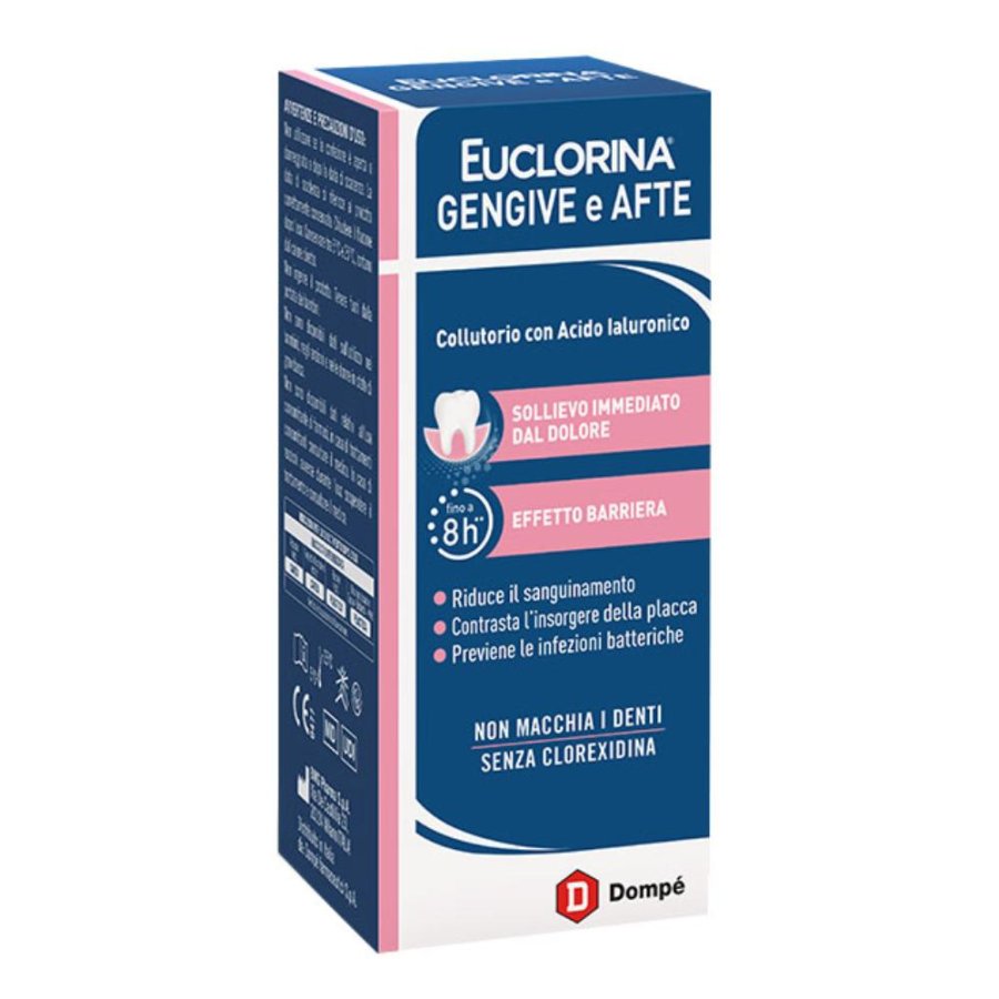 Euclorina Gengive e Afte Collutorio, 200 ml