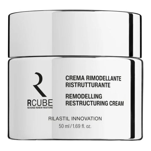 Rilastil RCube Crema Rimodellante Ristrutturante Viso Anti-Age, 50 ml