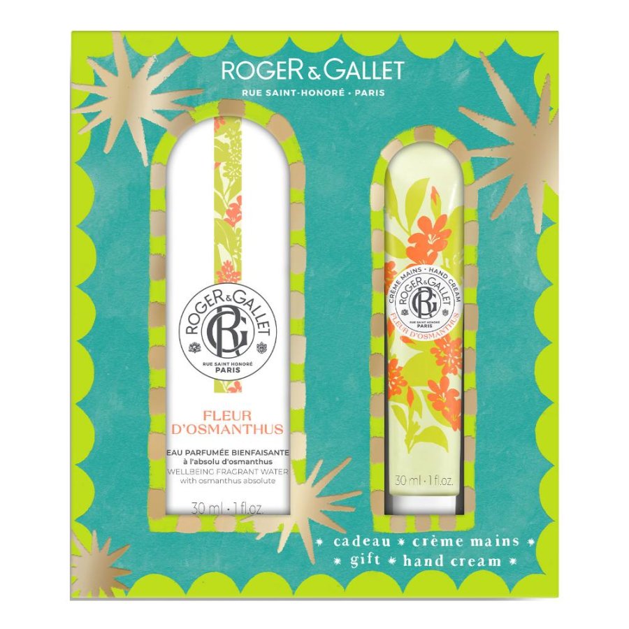 Fleur d’Osmanthus Roger&Gallet, acqua profumata di benessere 30 ml + crema mani 30 ml
