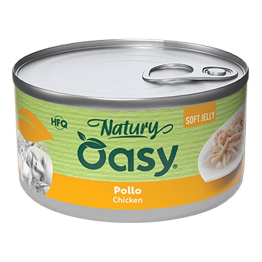 OASY GATTO NATURY SOFT JELLY POLLO 85GR (lattina)