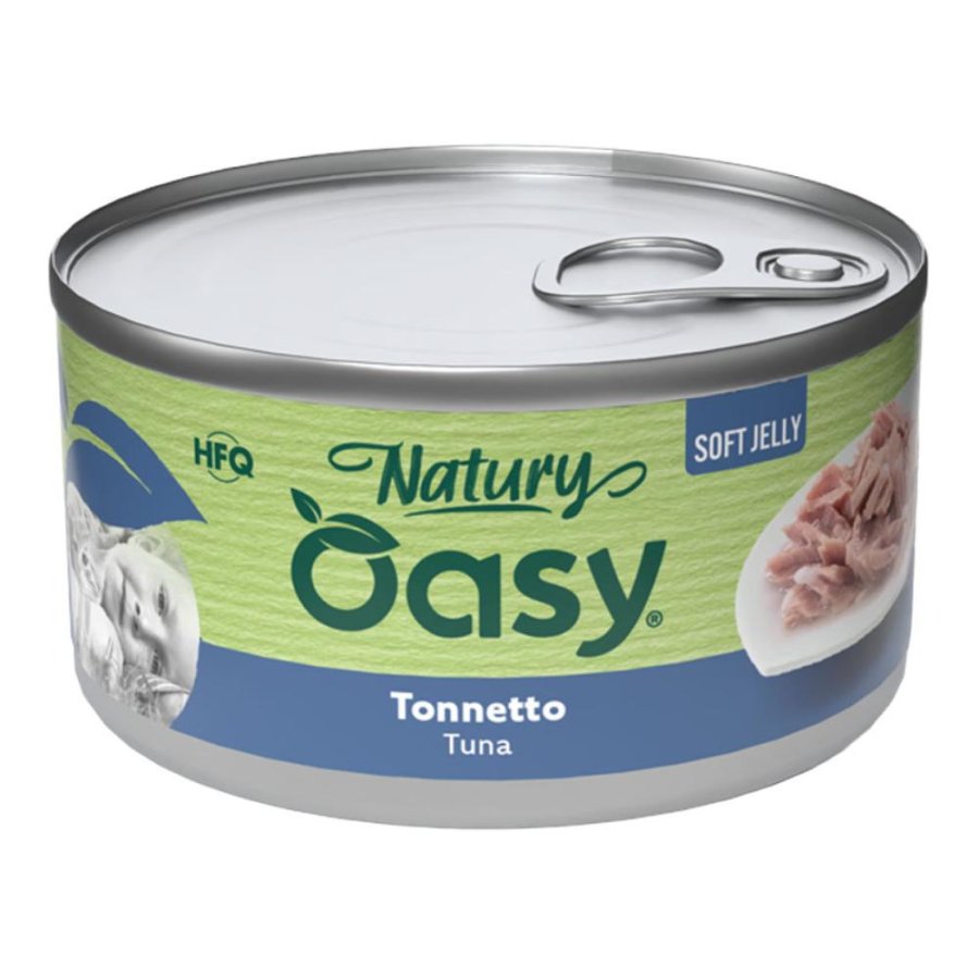 OASY GATTO NATURY SOFT JELLY TONNETTO 150GR (lattina)