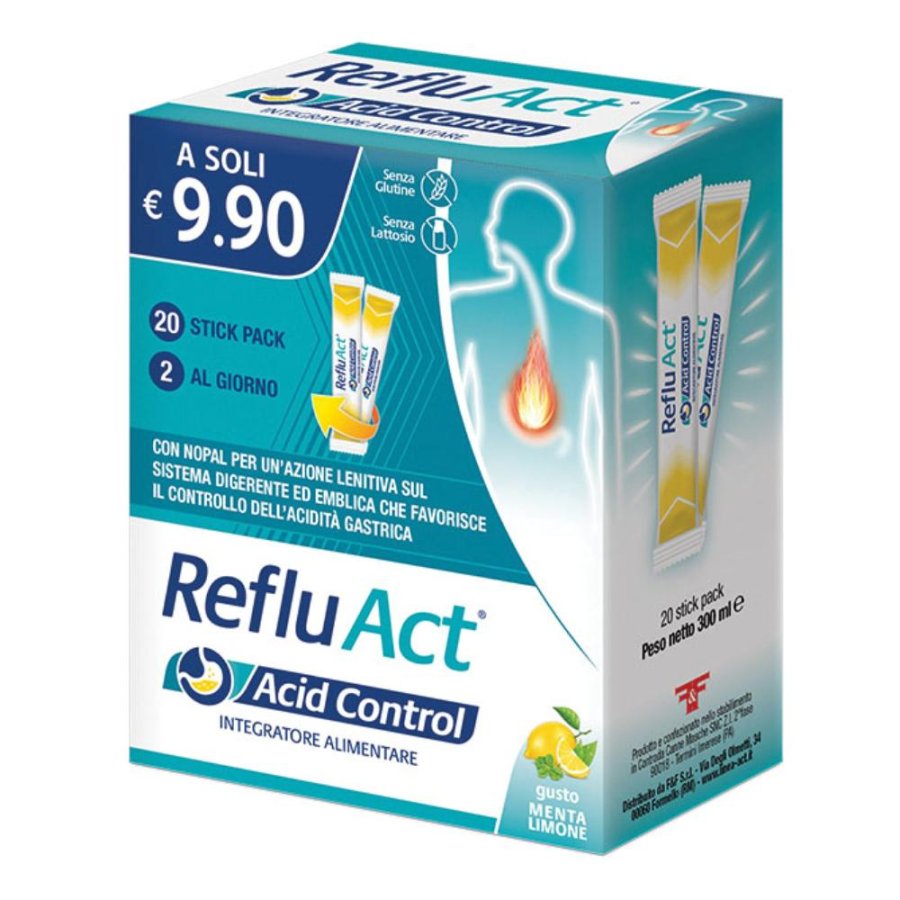 RefluAct Acid Control, 20 Stick Pack
