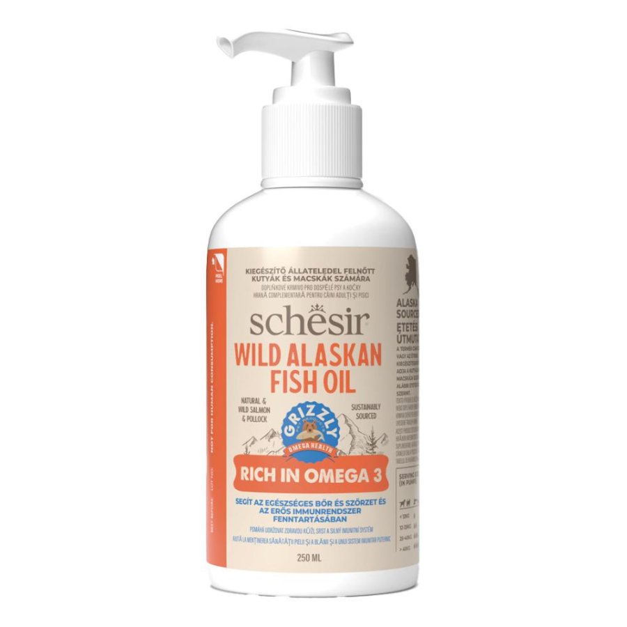 SCHESIR CANE/GATTO OLIO DI SALMONE SELVAGGIO OMEGA3 250ML