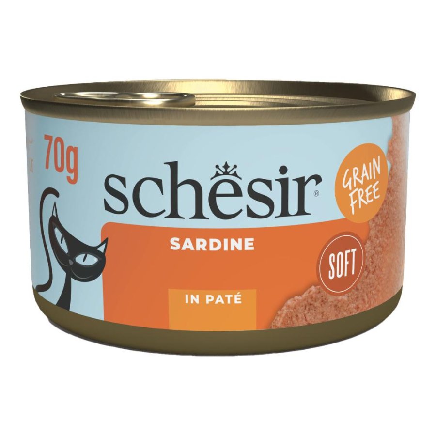 SCHESIR GATTO PAT&Atilde; GRAIN FREE SARDINE 70GR (lattina)