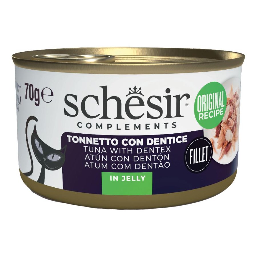 SCHESIR GATTO JELLY TONNETTO DENTICE 70GR (lattina)
