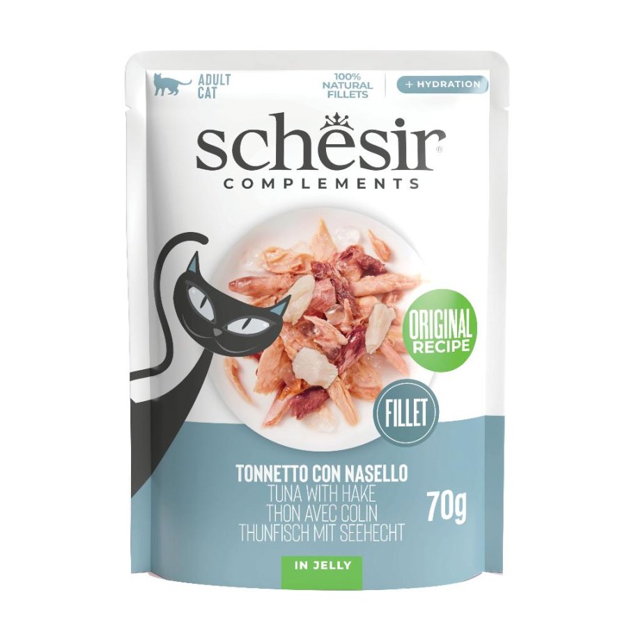 SCHESIR GATTO JELLY ADULT TONNETTO NASELLO 70GR (bustina)