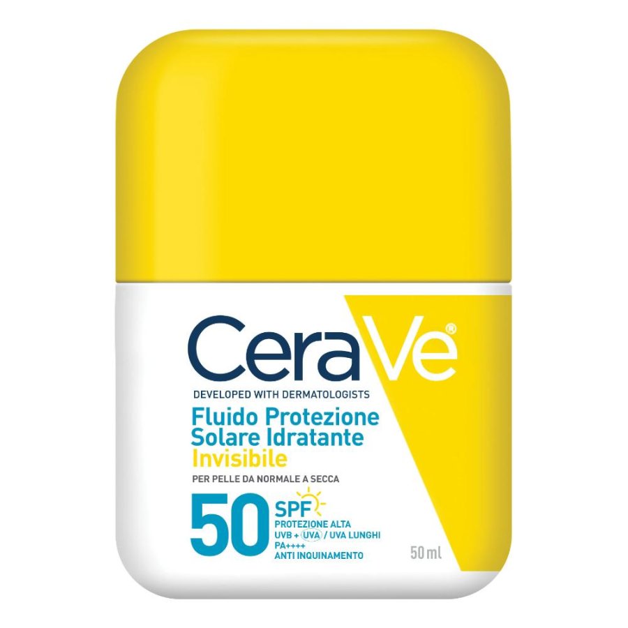 CeraVe Fluido Protezione Solare SPF Viso, 50 ml