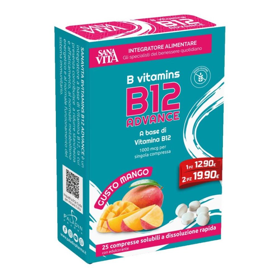 SANAVITA BVIT B12 ADV 25CPR SANAVITA BVIT B12 ADV 25CPR
