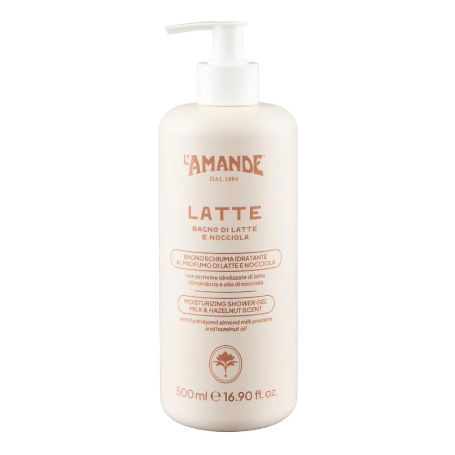 L'Amande Latte Bagnoschiuma Idratante, 500 ml L'Amande Latte Bagnoschiuma Idratante, 500 ml