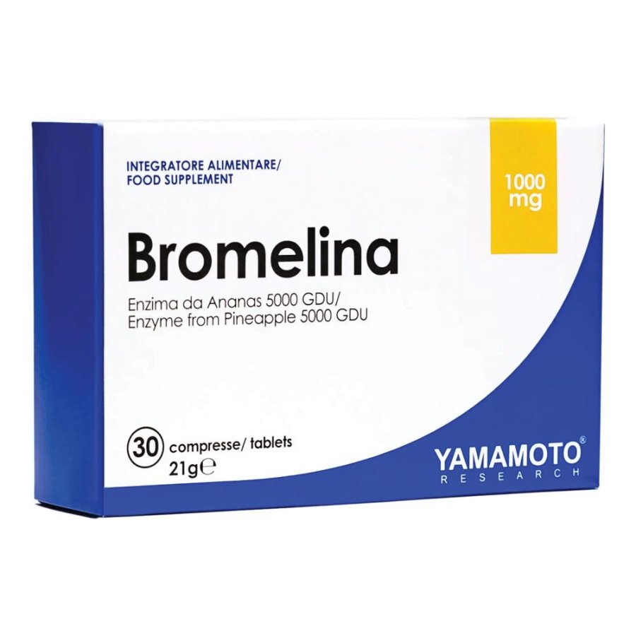 Yamamoto Research Bromelina 1000 mg, 30 Compresse Yamamoto Research Bromelina 1000 mg, 30 Compresse