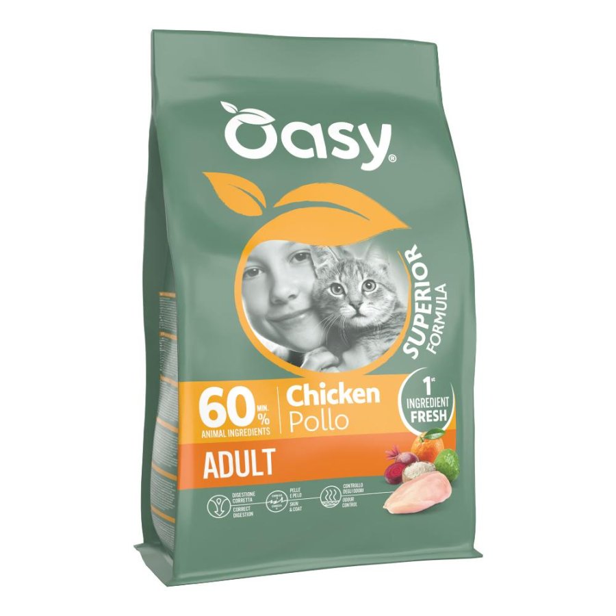 OASY GATTO DRY SUPERIOR ADULT POLLO 300GR