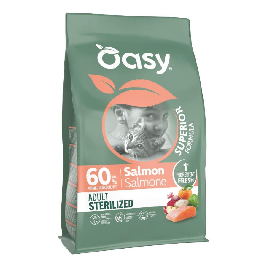 OASY GATTO DRY SUPERIOR SALMONE 300GR