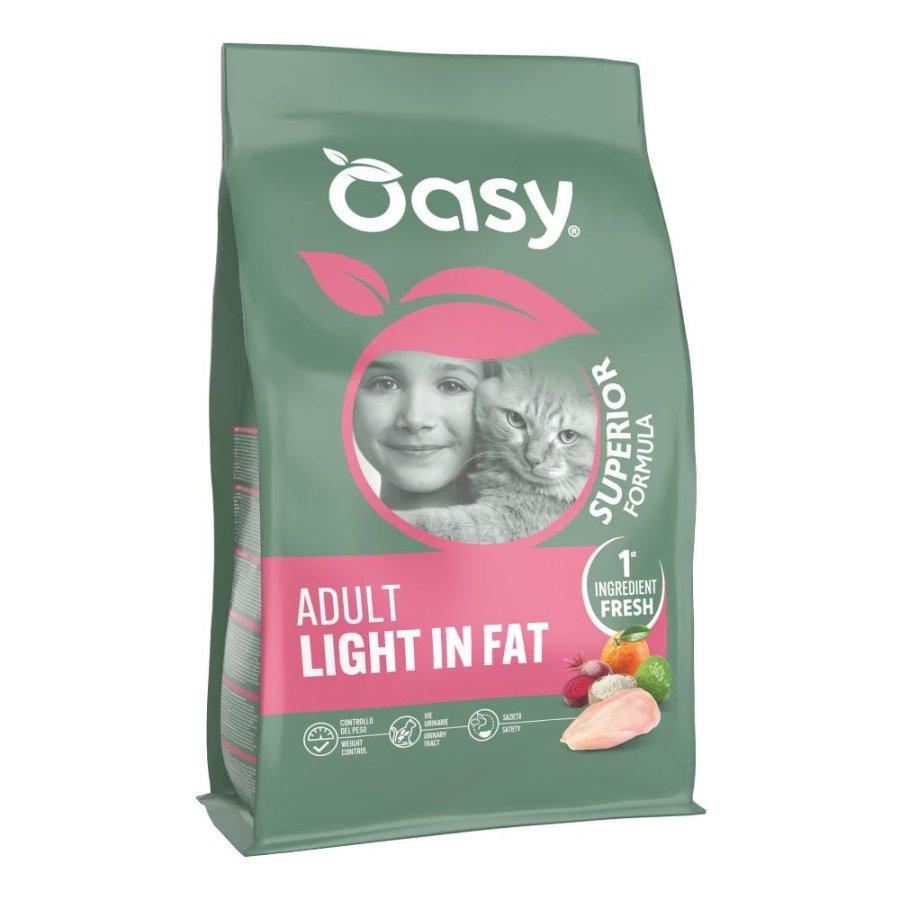 OASY GATTO DRY SUPERIOR LIGHT IN FAT ADULT 1,5KG