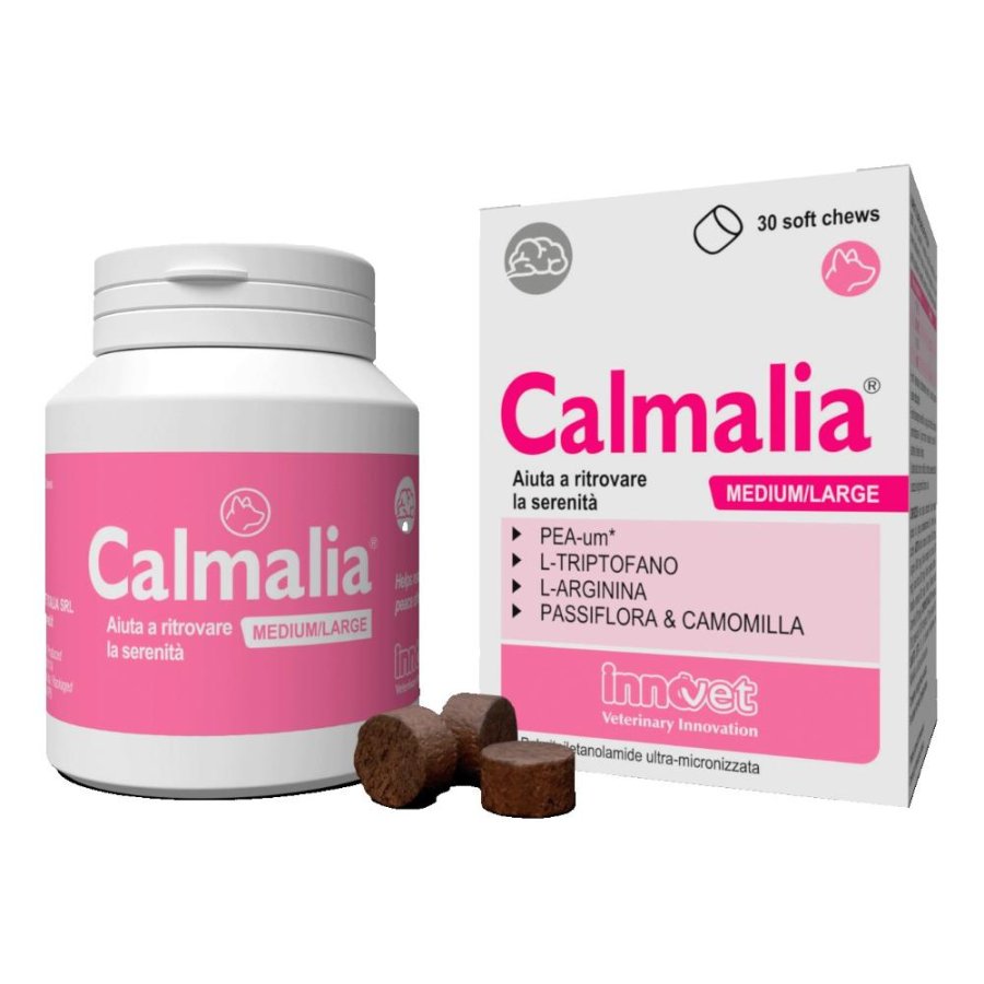 CALMALIA CANE M/L SOFT CHEWS 30CPR - INNOVET CALMALIA CANE M/L SOFT CHEWS 30CPR - INNOVET